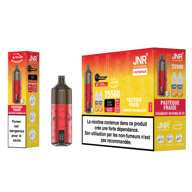 JNR Panda 25K x5 Strawberry Watermelon Ice