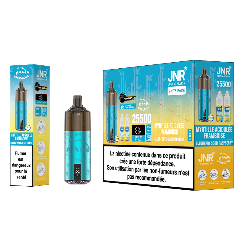 JNR Panda 25K x5 Blueberry Sour Raspberry