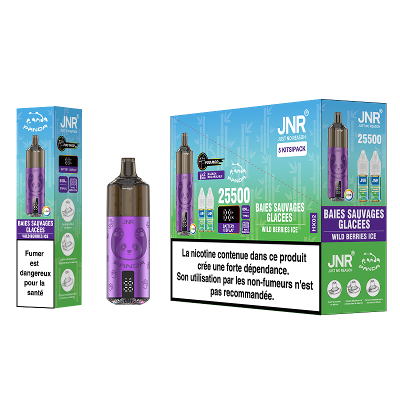 JNR Panda 25K x5 Wild Berries Ice